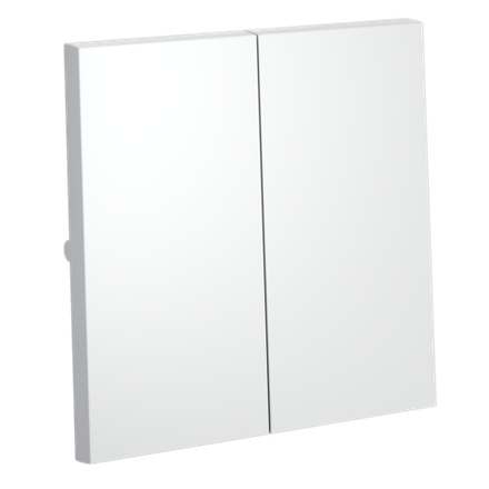 Клавиши для выключателя/переключателя двухклавишного, S70 (белый матовый)