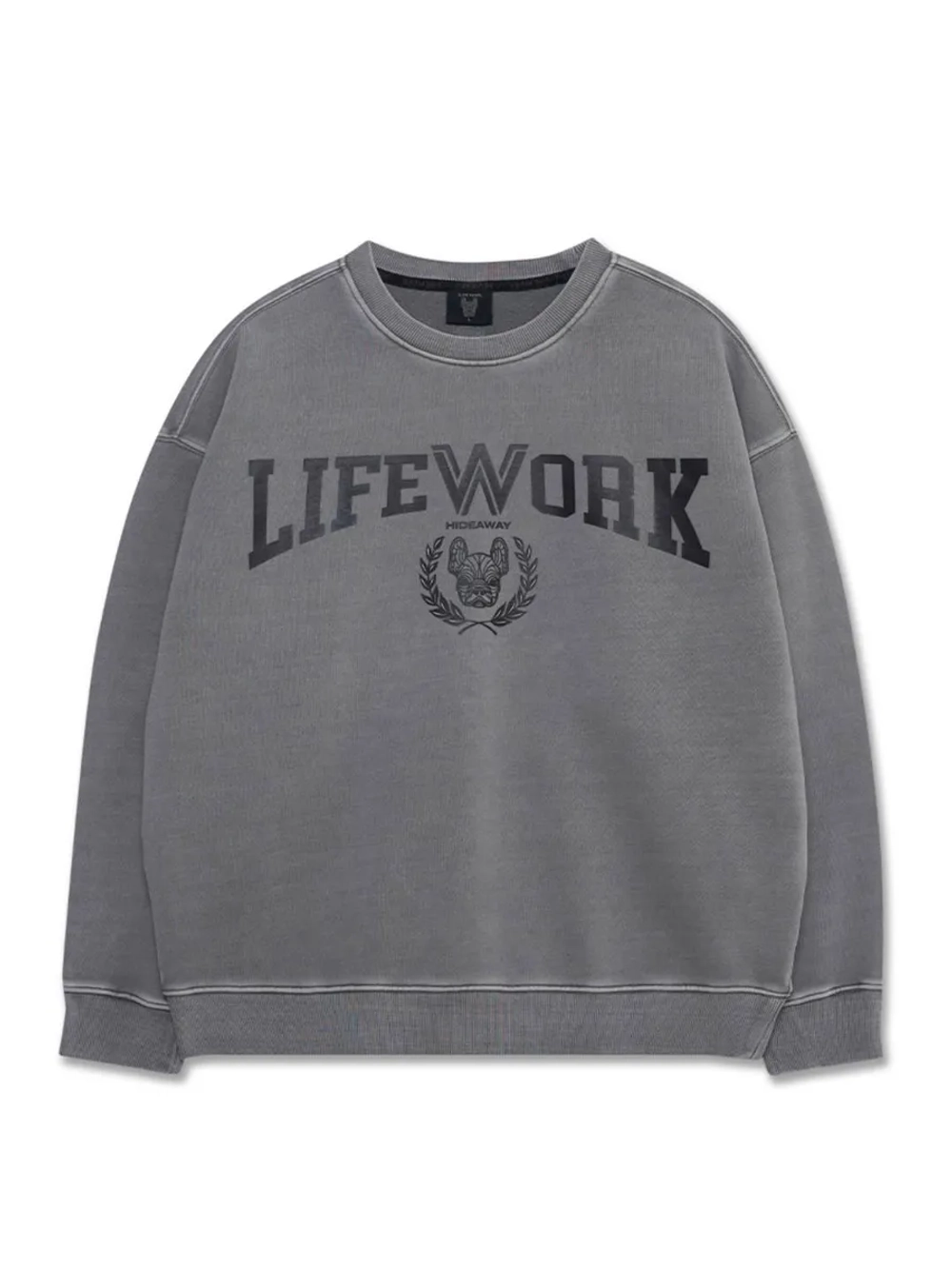 Свитшот с пигментом с логотипом университета