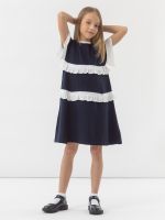 Платье синее для девочки арт. AT481