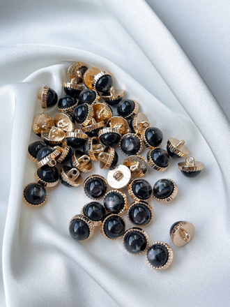 Пуговицы Золото Черные Луна