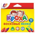 Мелки восковые 12цв. Луч Кроха, треугольные, картон. уп.