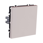 Выключатель 1-клавишный проходной 10А/250В, кашемир матовый Kollinger Eclipse EC-002CM