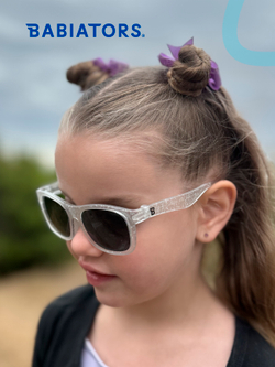 С/з очки Babiators Original Navigator Серебристые блёстки