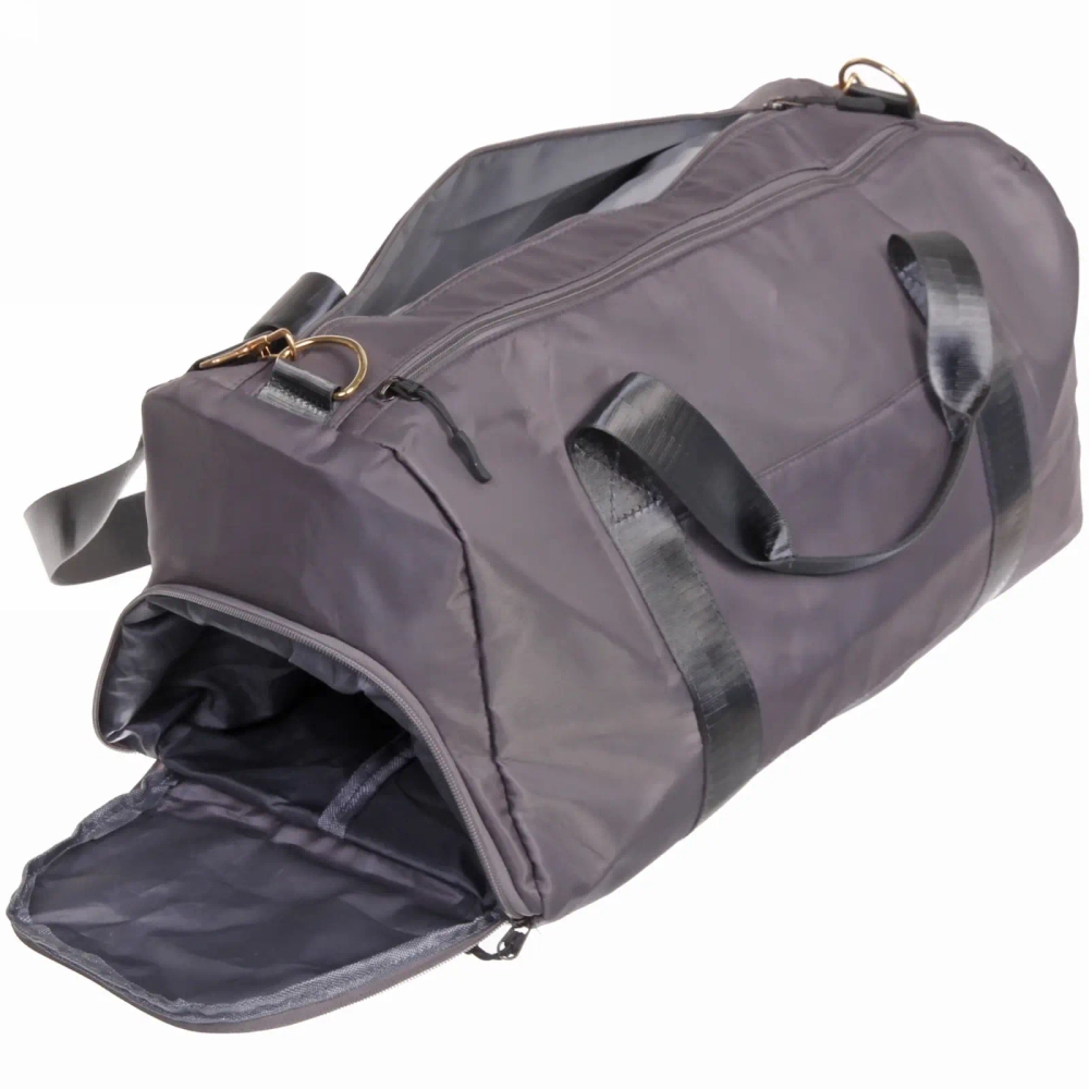 Сумка спортивная «Sport Today»,водонепроницаемый отдел + 2 кармана+отдел под обувь, цвет серый, 42*24*18 см