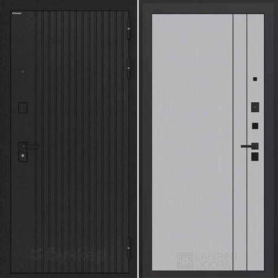 Входная дверь Бункер БН 06 - 10 Серый софт рельеф