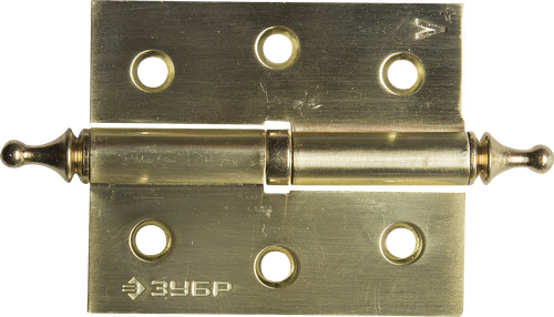 37605-075-3L Петля дверная разъемная, 1 подшипник, цвет мат. латунь (SB), левая, с крепежом, 75х63х2,5мм,2шт