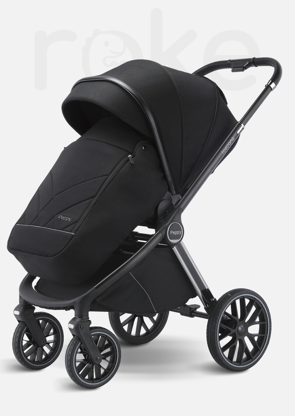 Peppy Коляска детская Toscana 2 в 1 Black (черный)