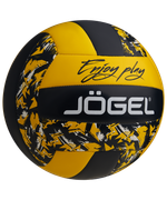 Мяч волейбольный JÖGEL Enjoy Play, черный/желтый