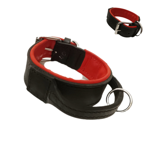 Ошейник кожаный с ручкой (комфорт)