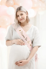 Лента для мамы (розовая) "Mom to be" 75 см