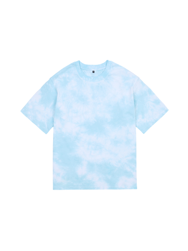Крашеная футболка тай-дай оверсайз (тиффани) 230 г