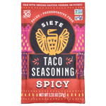 Siete, приправа тако, пряная, 37 г (1,31 унции)
