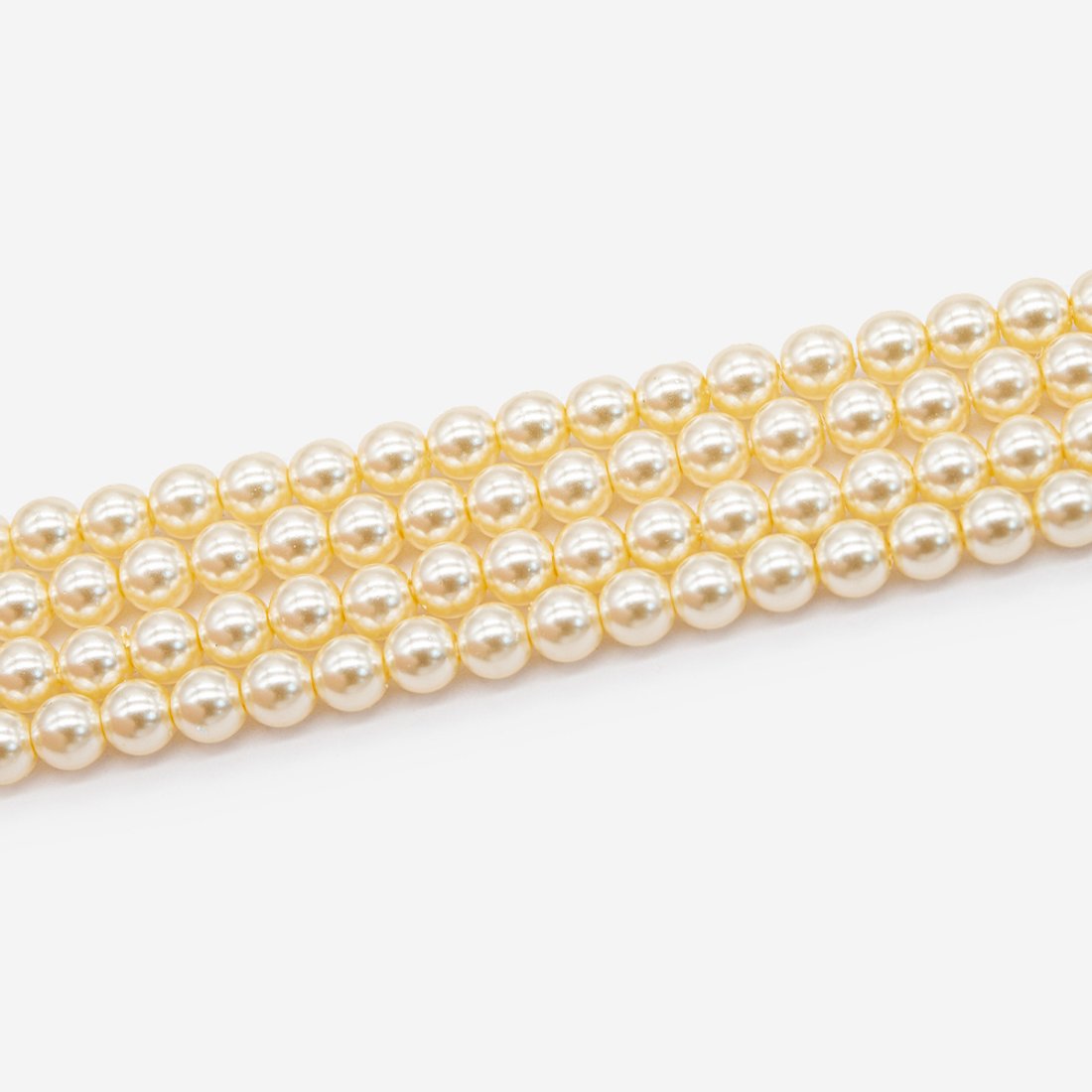 Хрустальный жемчуг, оттенок "Honey", шар 4мм