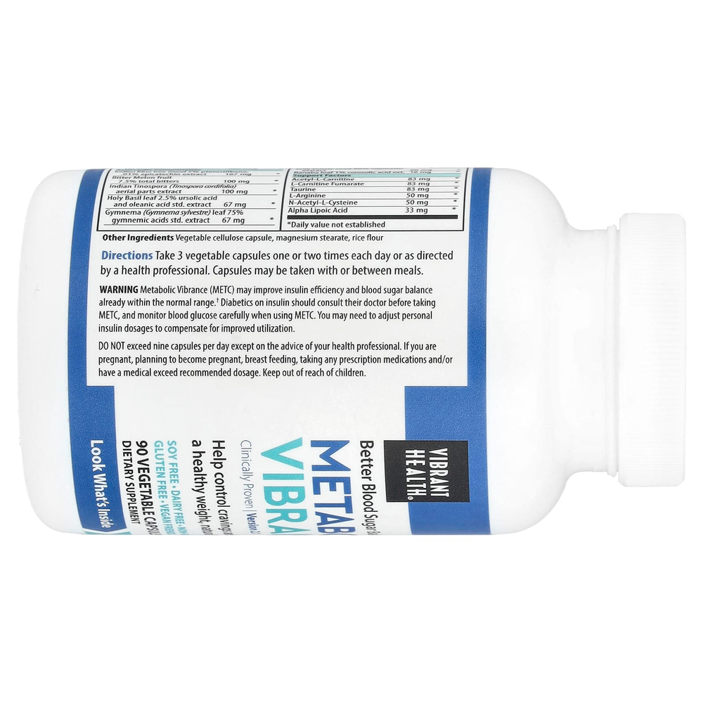 Vibrant Health, Metabolic Vibrance ™, версия 2.1, 90 растительных капсул