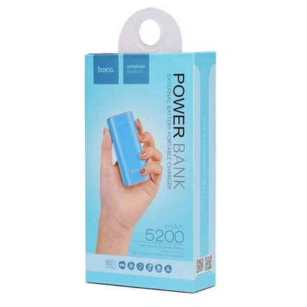 Power Bank 5200mAh, Hoco B21, синий