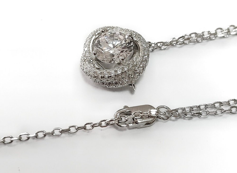 Колье Эстерелла из серебра 925-й пробы с подвеской