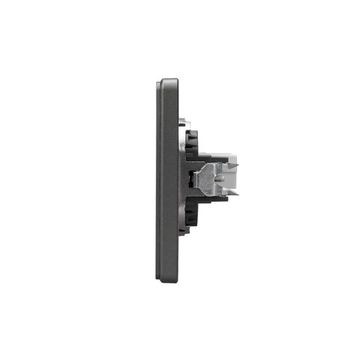 Розетка ROUND компьютерная RJ45 кат6 с/у титан KRANZ