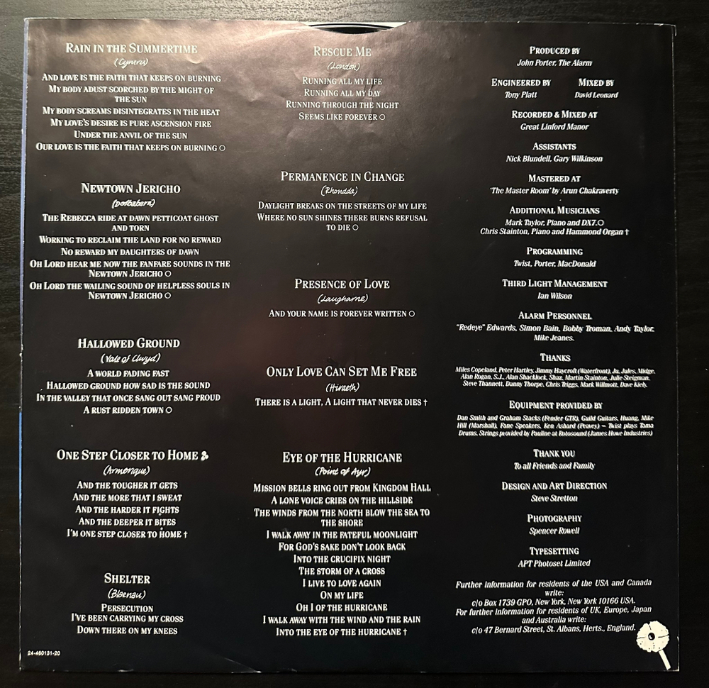 The Alarm - Eye Of The Hurricane (Нидерланды 1987г.)