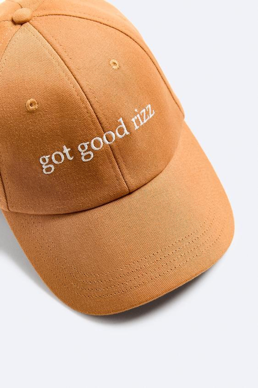 ZARA КЕПКА С ВЫШИВКОЙ, ОРАНЖЕВЫЙ