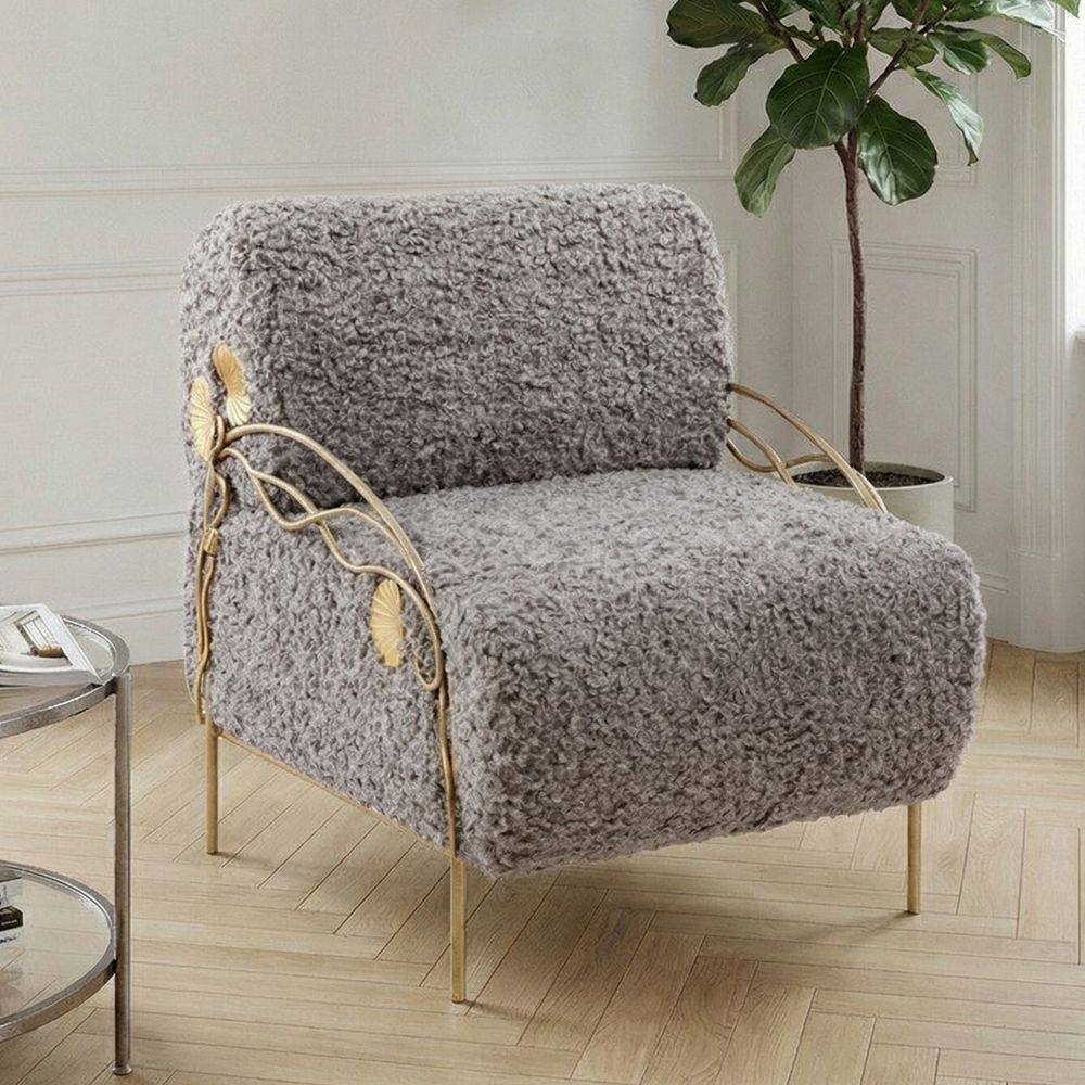 Кресло Нимфея Серый Айвори