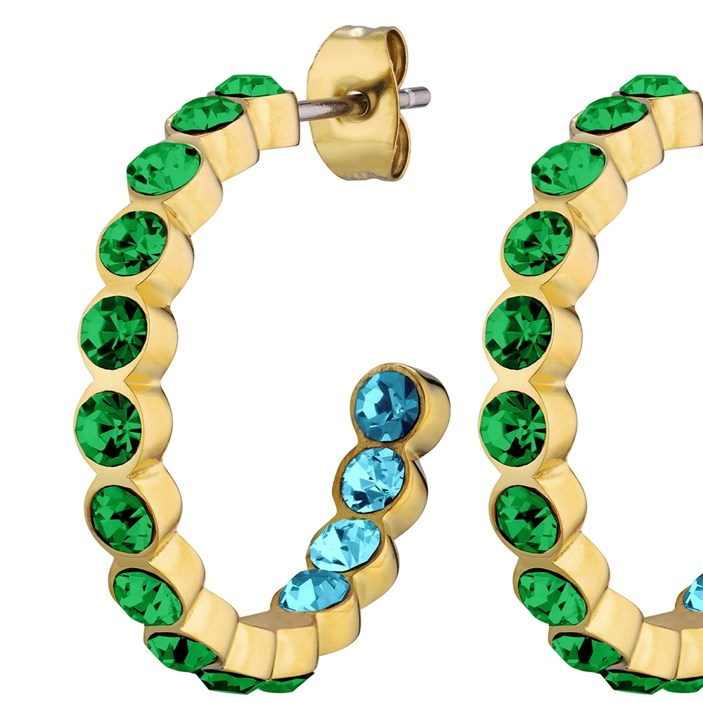 Серьги Dyrberg Kern HOLLY SG GREEN 390107