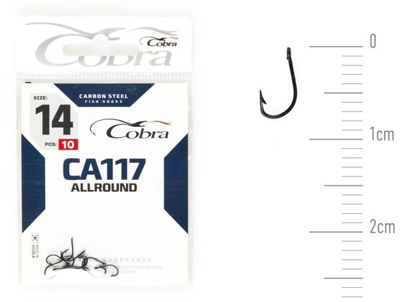 Крючки Cobra ALLROUND CA117  №14, 10 шт.