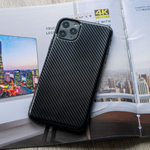 Чехол ТПУ карбон глянцевый для iPhone 11 Pro Max, 011457 Красный