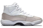 Jordan Air Jordan 11 “metallic silver” glitter Gypsophila non-slip high-top retro basketball shoes women's glitter