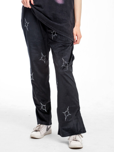 Брюки со стразами