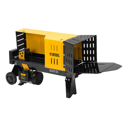 Дровокол электрический ELS7T-52, 2300 Вт, сила раскола 7т, макс. размеры полена D250 x 520 мм Denzel