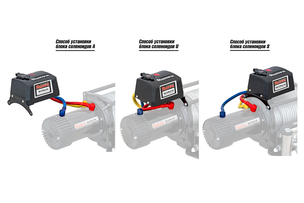 Лебёдка автомобильная электрическая 12V Runva 9500 lbs 4350 кг MAX высокоскоростная, влагозащищенная, синтетический трос