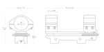 Кронштейн с кольцами Hawke Adjustable на 25,4 мм на планку 9-11мм, высокий, +/-30 MOA (22300)
