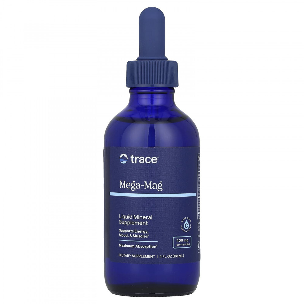 Trace Minerals Mega-Mag 400 mg 118 ml , Магний