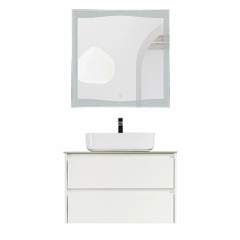 Тумба с раковиной и столешницей BelBagno KRAFT 80 Bianco Opaco
