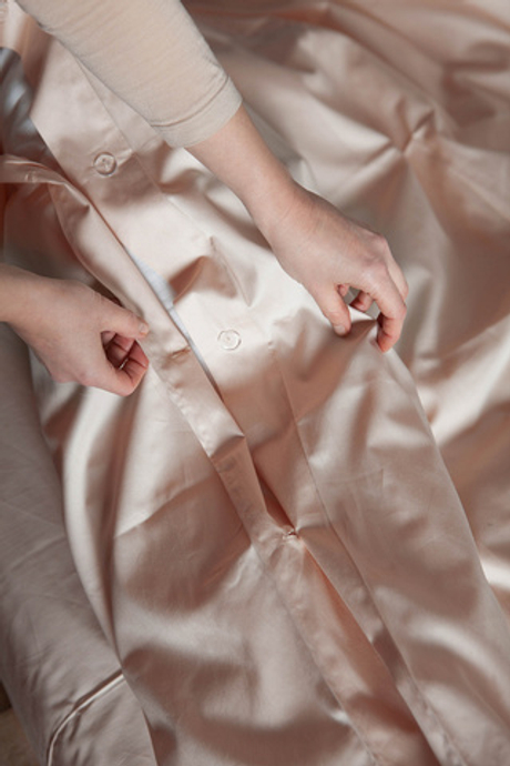 Постельное белье семейное Luxberry Daily Bedding бежевая пудра