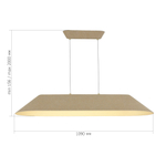 SL3001.813.01 Светильник подвесной ST-Luce Бежевый,Белый/Бежевый,Белый LED 1*32W 3000K SENTITO