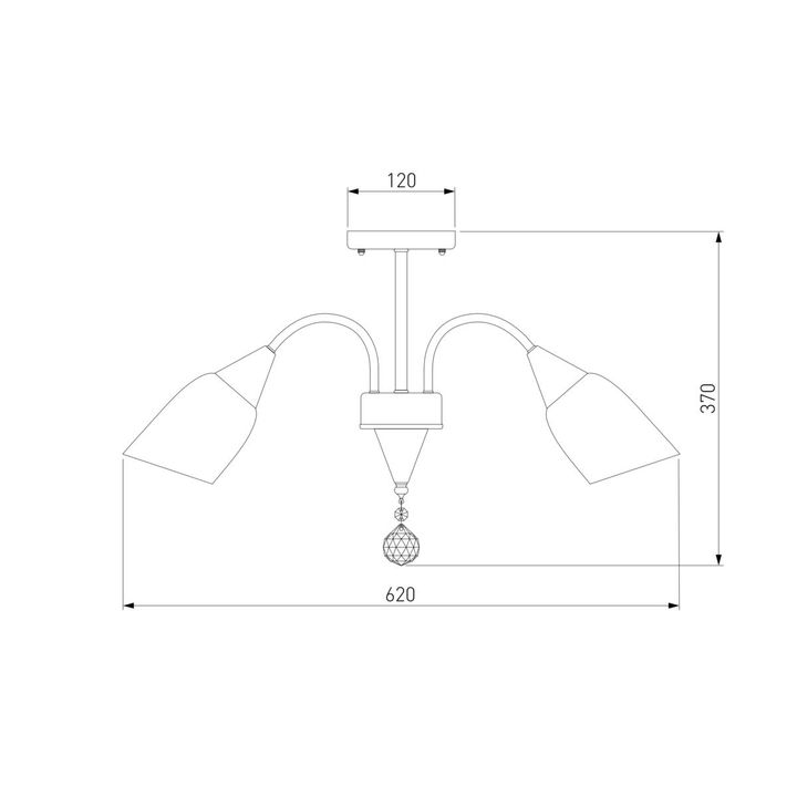 Потолочная люстра Eurosvet 30149/5 золото