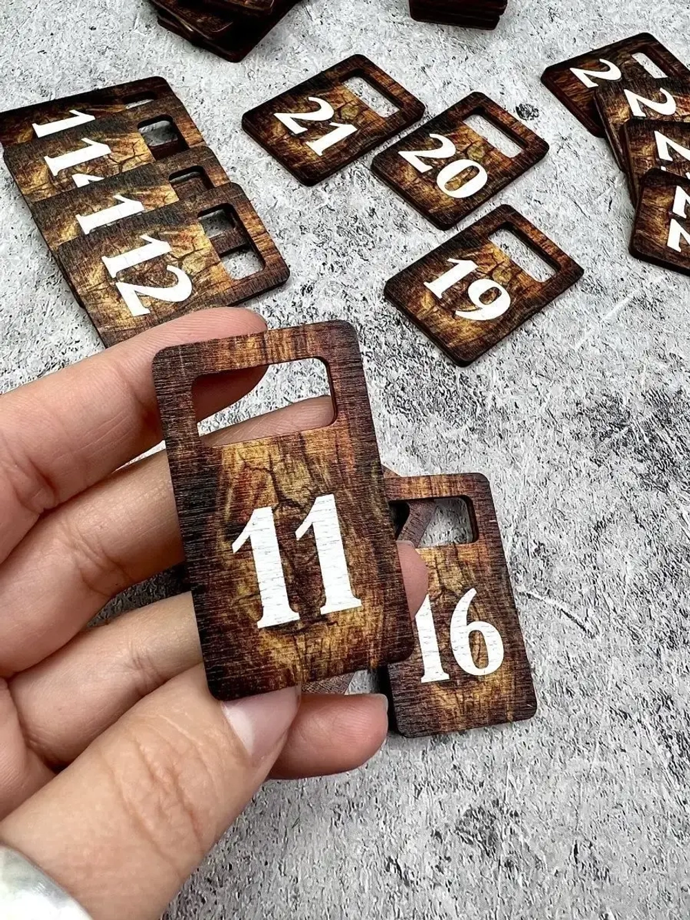 Номерки для гардероба 3х5 см