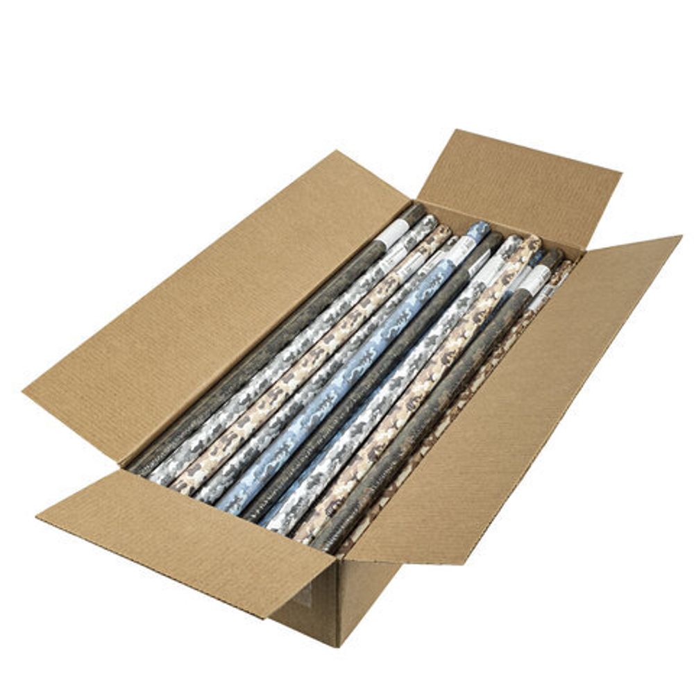 Бумага упаковочная подарочная мелованная "Military", 70х100 см, 5 дизайнов ассорти, ЗОЛОТАЯ СКАЗКА, 592055, 1шт