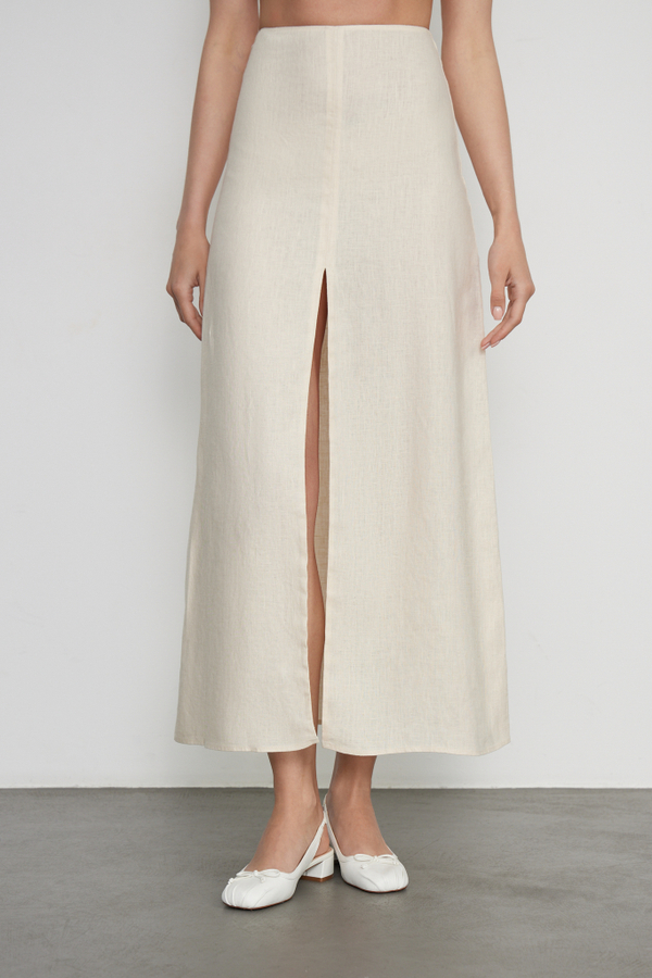 Skirt WAVE milky color