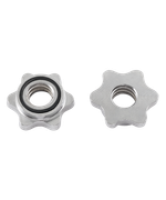 Гриф для штанги BB-103 прямой, d=25 мм, металл, с металлическими замками, хром, 120 см