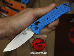 Нож Benchmade 535 Алюминий Frag A+++ - синяя рук., сатин клинок RK/Н59