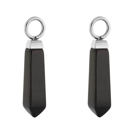 Подвеска на серьгу Coeur de Lion Silver-Black 0051/44-1317