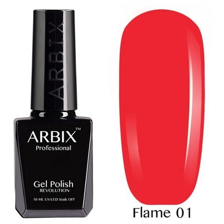 Arbix гель лак Flame, Алое пламя №01