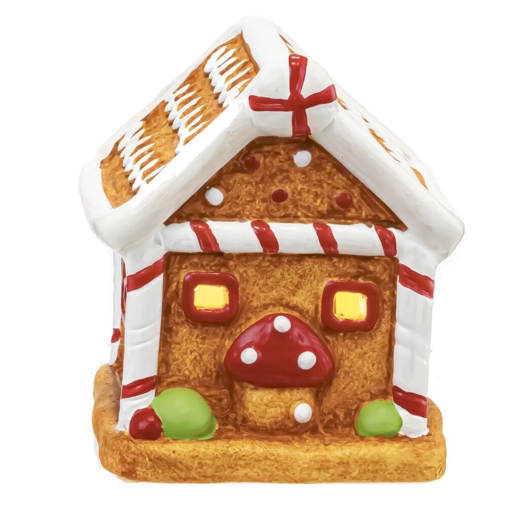 GAEM Фигурка декоративная с подсветкой "Домик пряничный" (LR44х2), L6,5 W6 H7,5 см