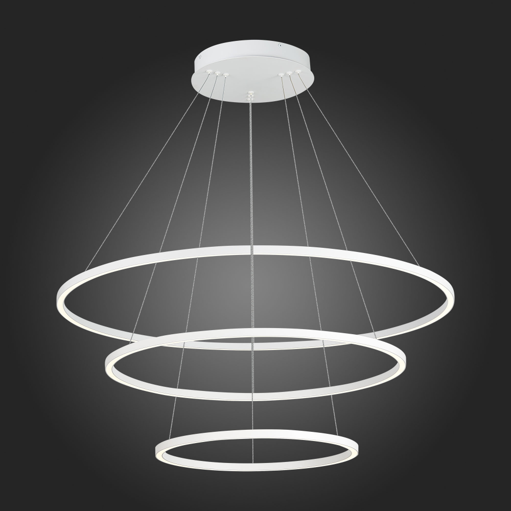 ST605.503.114 Cветильник подвесной SMART ST-Luce Белый/Белый LED 1*114W 2800-6500K AURA