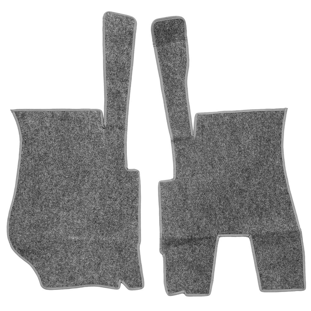 Ковры SCANIA 5 серии Р (автомат) (экокожа, черный, серый кант, серая вышивка)