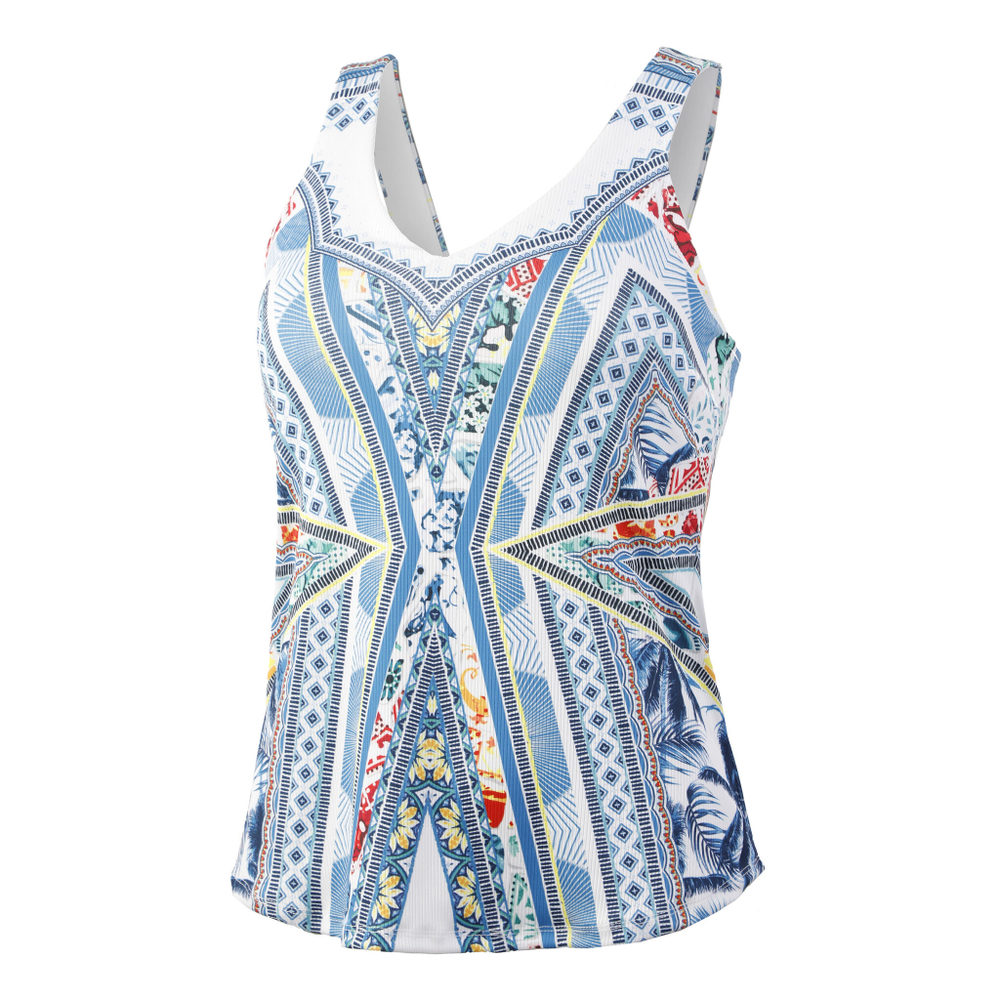 Женская теннисная майка Lucky in Love Playing In Paradise Tank Top Women - Multicoloured