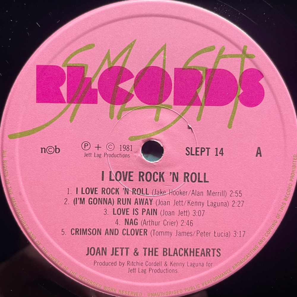 Joan Jett & The Blackhearts- I Love Rock 'N Roll (Скандинавия 1982г.)