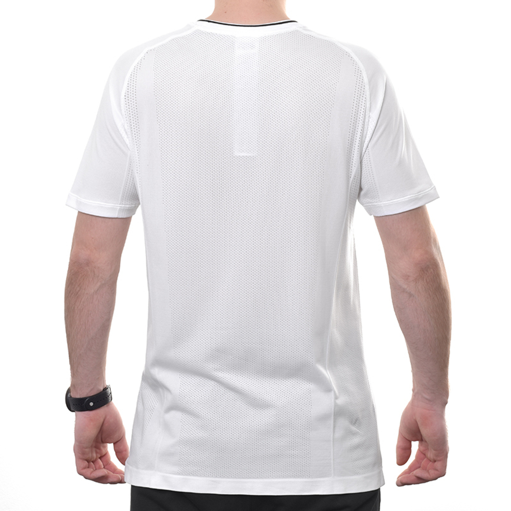 Теннисная футболка Wilson Players Seamless Crew 2.0 - bright white/black